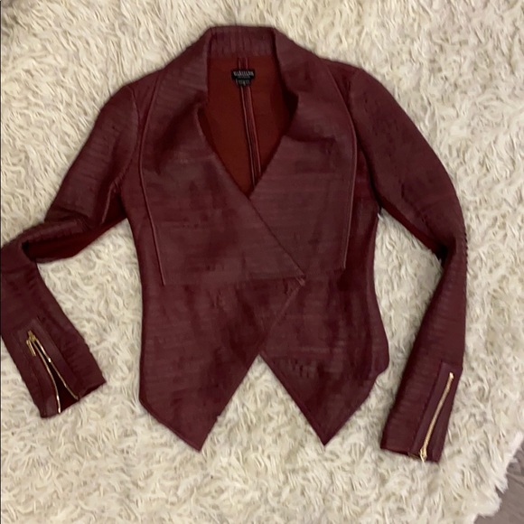 Beautiful burg handy 100% lamb leather jacket! - Picture 1 of 4